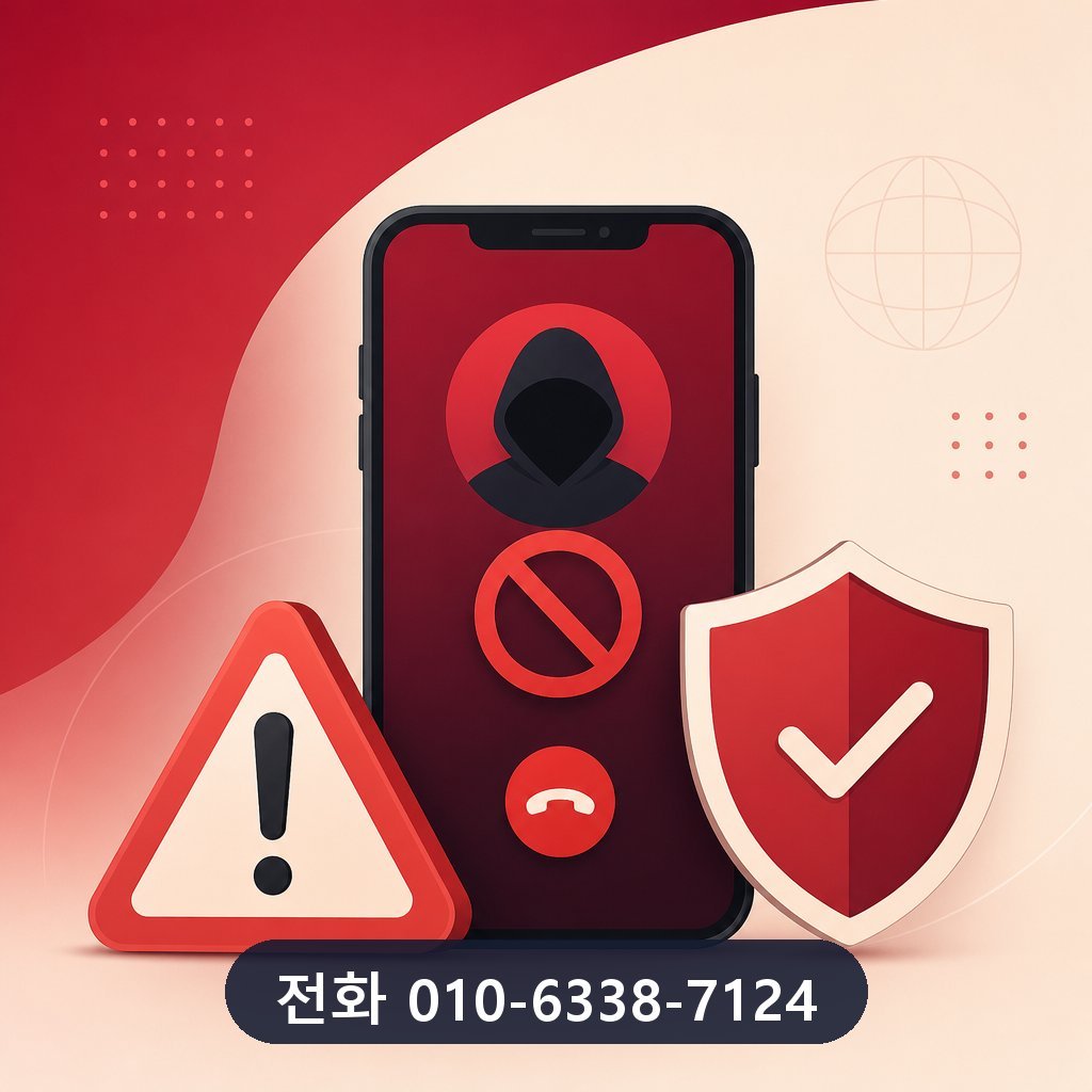 신용카드 한도 대출 피해 예방 주의사항 이미지 · 문의 010-6338-7124